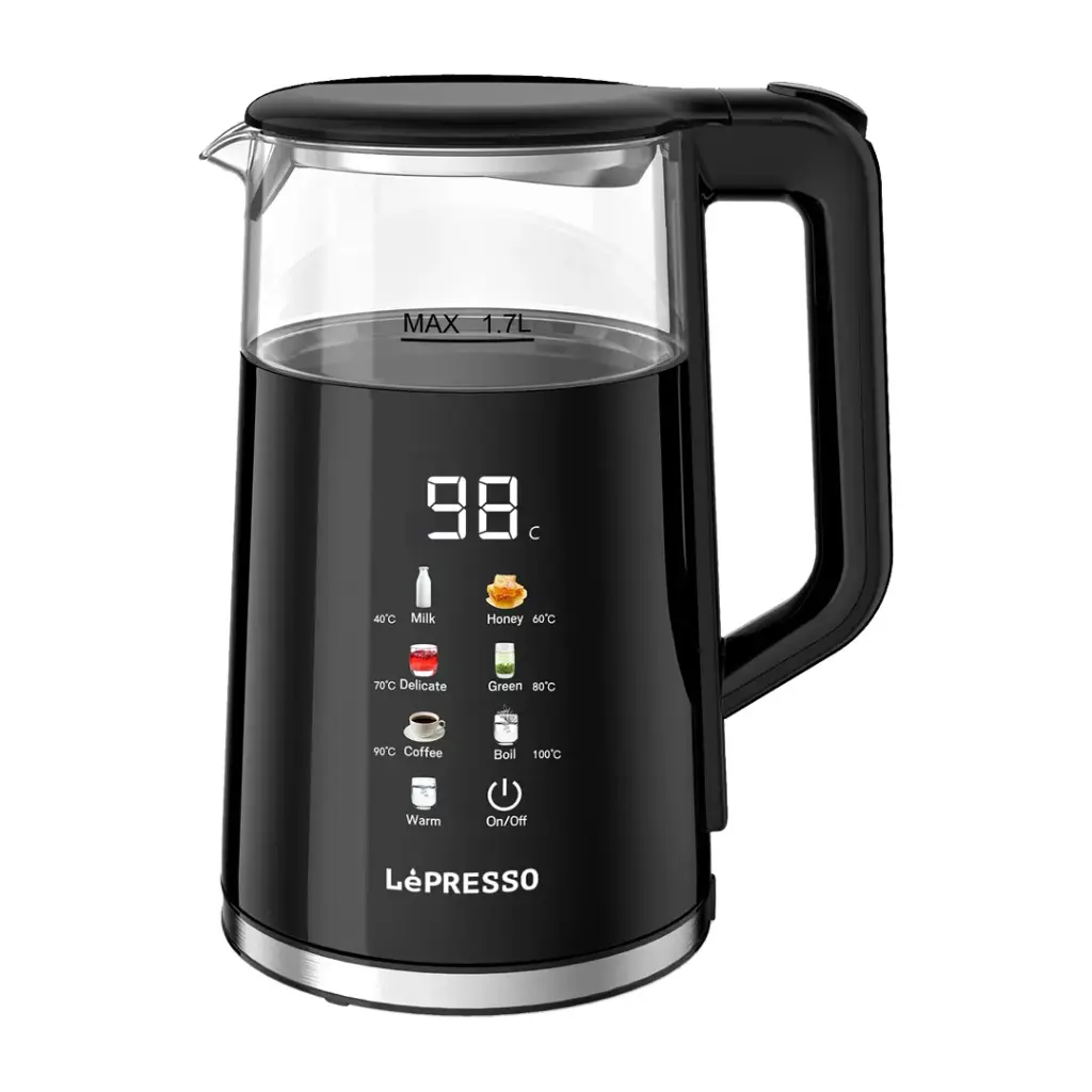 LePresso Electric Window Kettle 1.7L Multi-Temperature Display (LPCFFM0037)