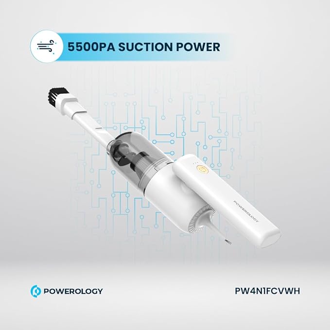 Powerology Cordless Vacuum Auto-Disposal Charging