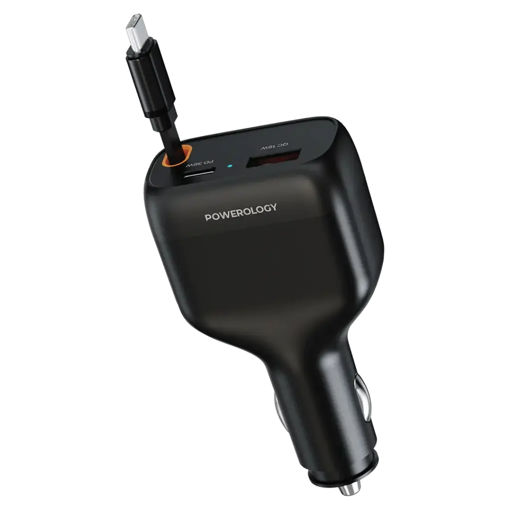 Автомобильное зарядное устройство Powerology Cyber 81W USB-C