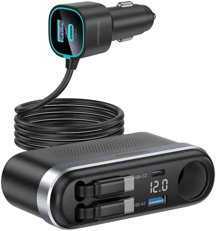 Автомобильное зарядное устройство Powerology CURRNEX 60W