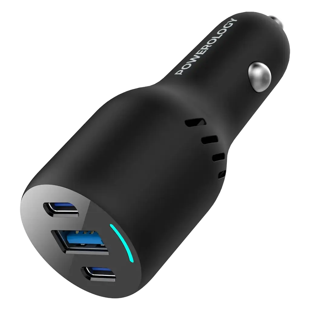 Автомобильное зарядное устройство Powerology Triple Ports