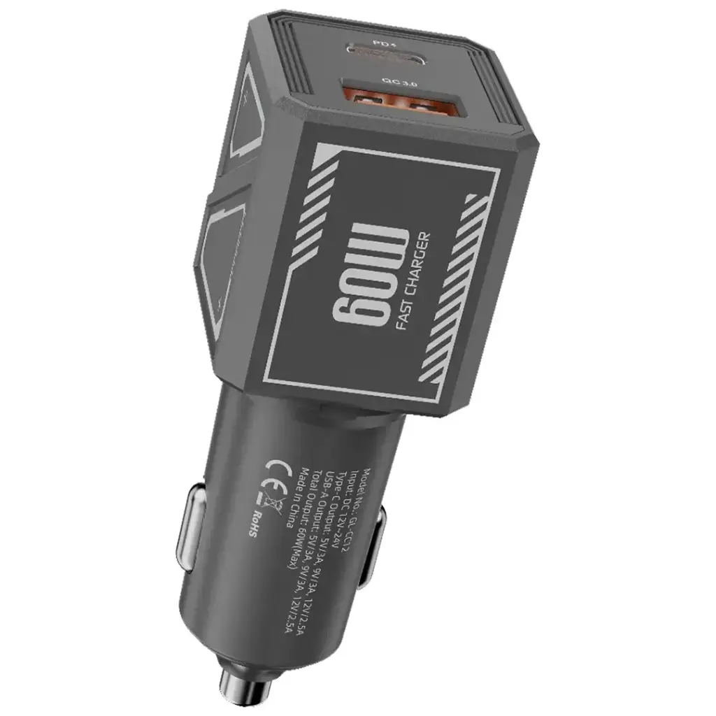 Автомобильное зарядное устройство Green Lion Dual Volt 60W