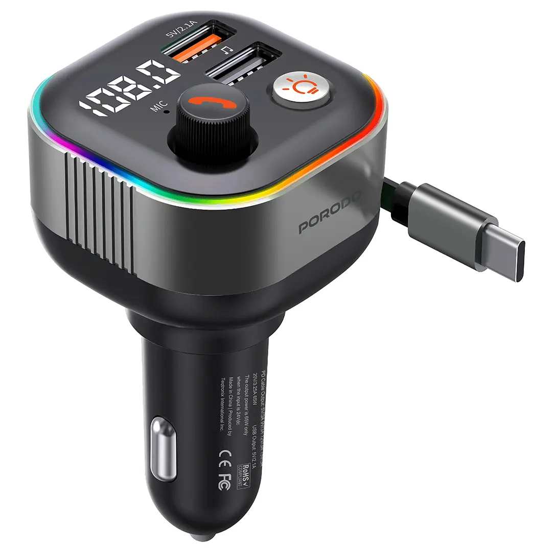 Porodo Audio Boost Bluetooth FM Transmitter
