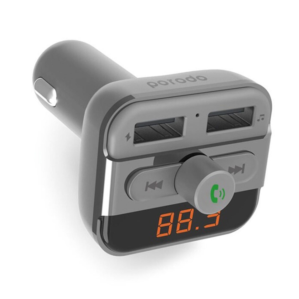 Porodo FM Transmitter and Fast Charging Car Charger 3.4 amp / 15W