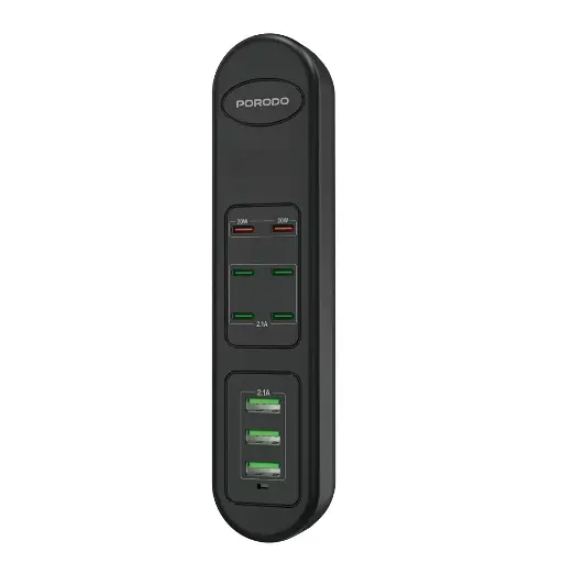 Porodo محور USB متعدد المنافذ 50W