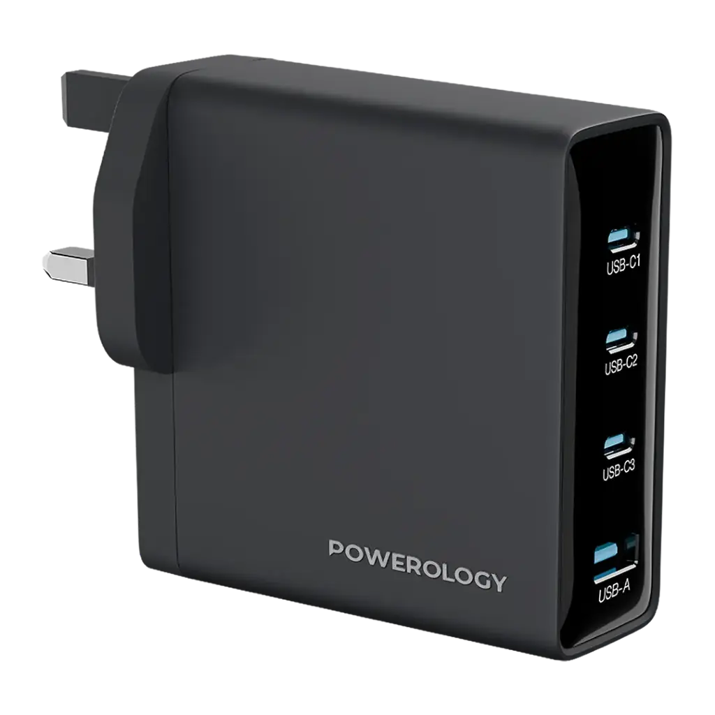 محول Powerology Volt-X 140W متعدد المنافذ GaN