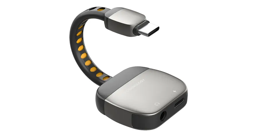 محول Powerology 2 في 1 Type-C إلى 3.5مم AUX
