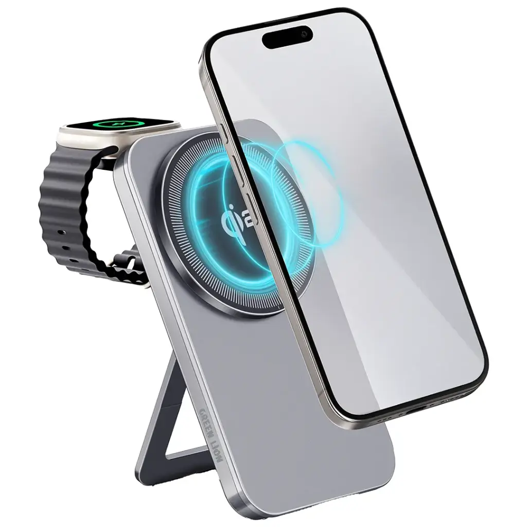 Green Lion Magstand Duo Qi2 Беспроводное Зарядное Устройство 15W