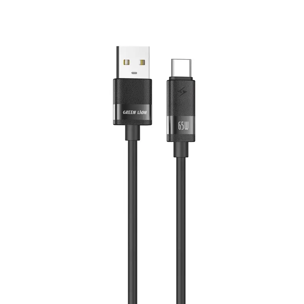 كابل Green Lion Matte Silicone بطول 1 متر USB-A إلى USB-C 65 واط
