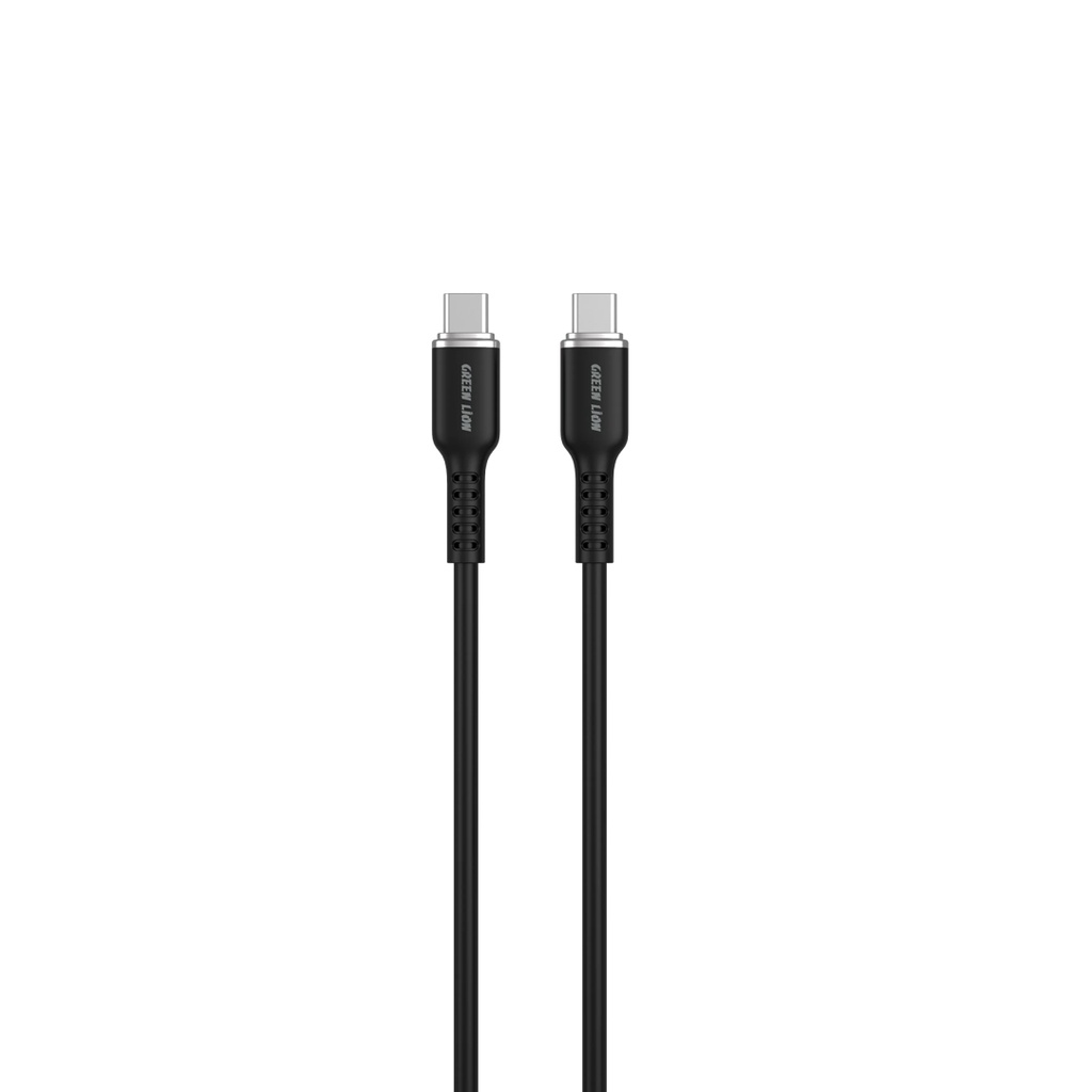 كابل Green Lion 60 واط سيليكون USB-C إلى USB-C بطول 1 متر