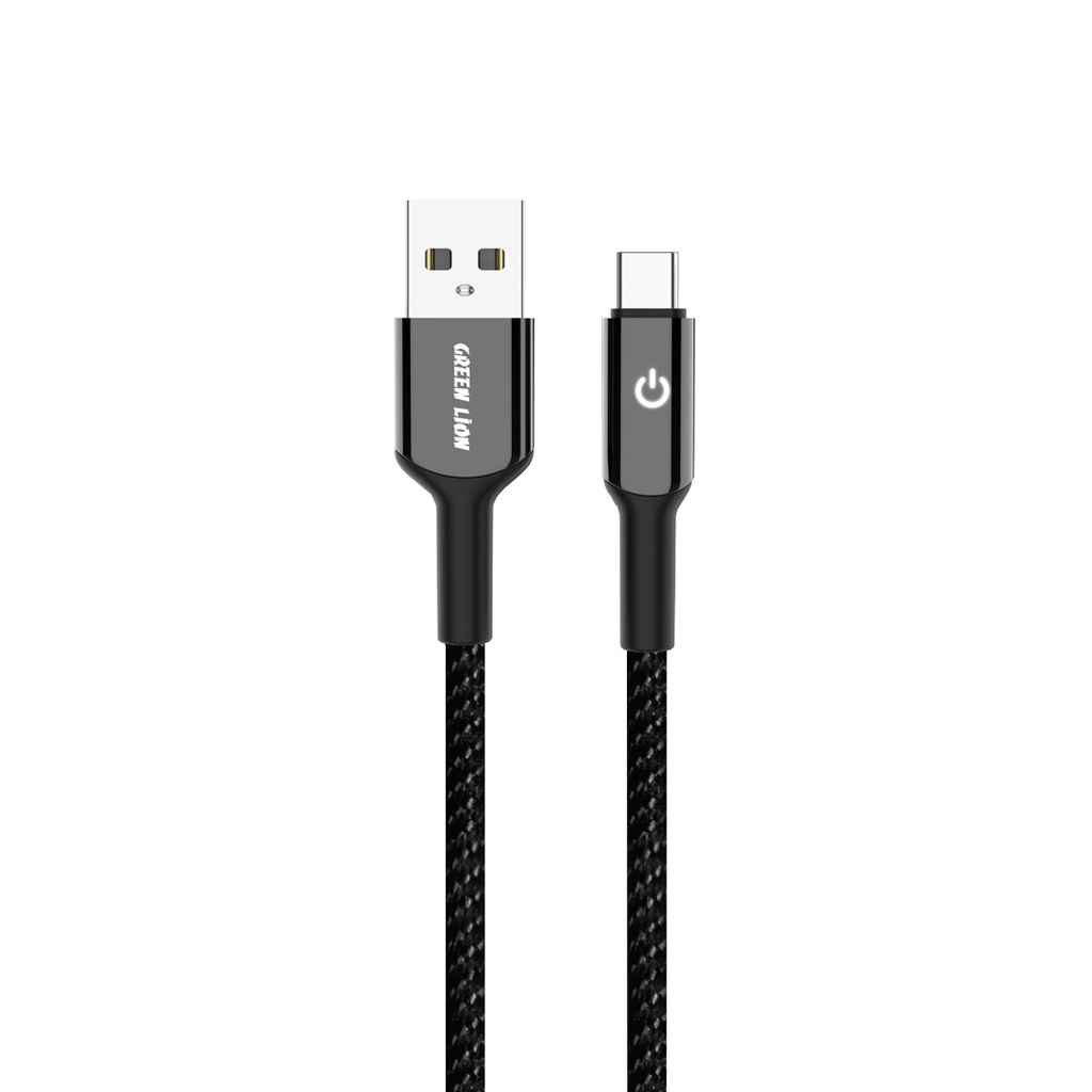 كابل Green Lion Zinc Alloy مضفر USB-A إلى USB-C 18 واط