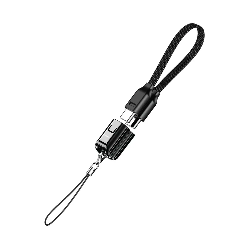 كابل Green Lion Lanyard USB-C إلى USB-C 15 سم مضفر 60 واط