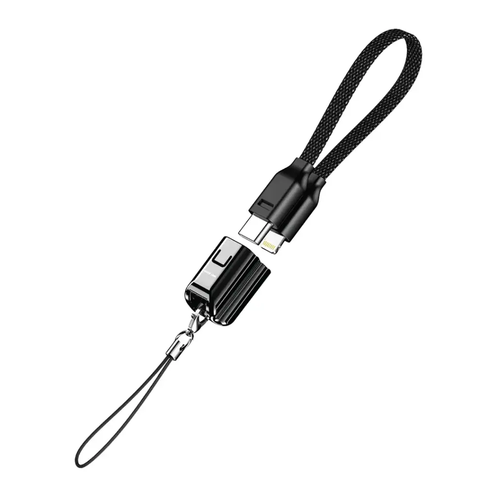 كابل Green Lion Lanyard USB-C إلى Lightning بطول 15 سم مضفر 30 واط