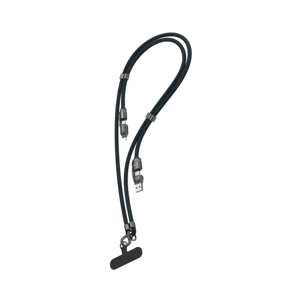 كابل Green Lion 4 في 1 Lanyard مضفر بطول 1.5 متر