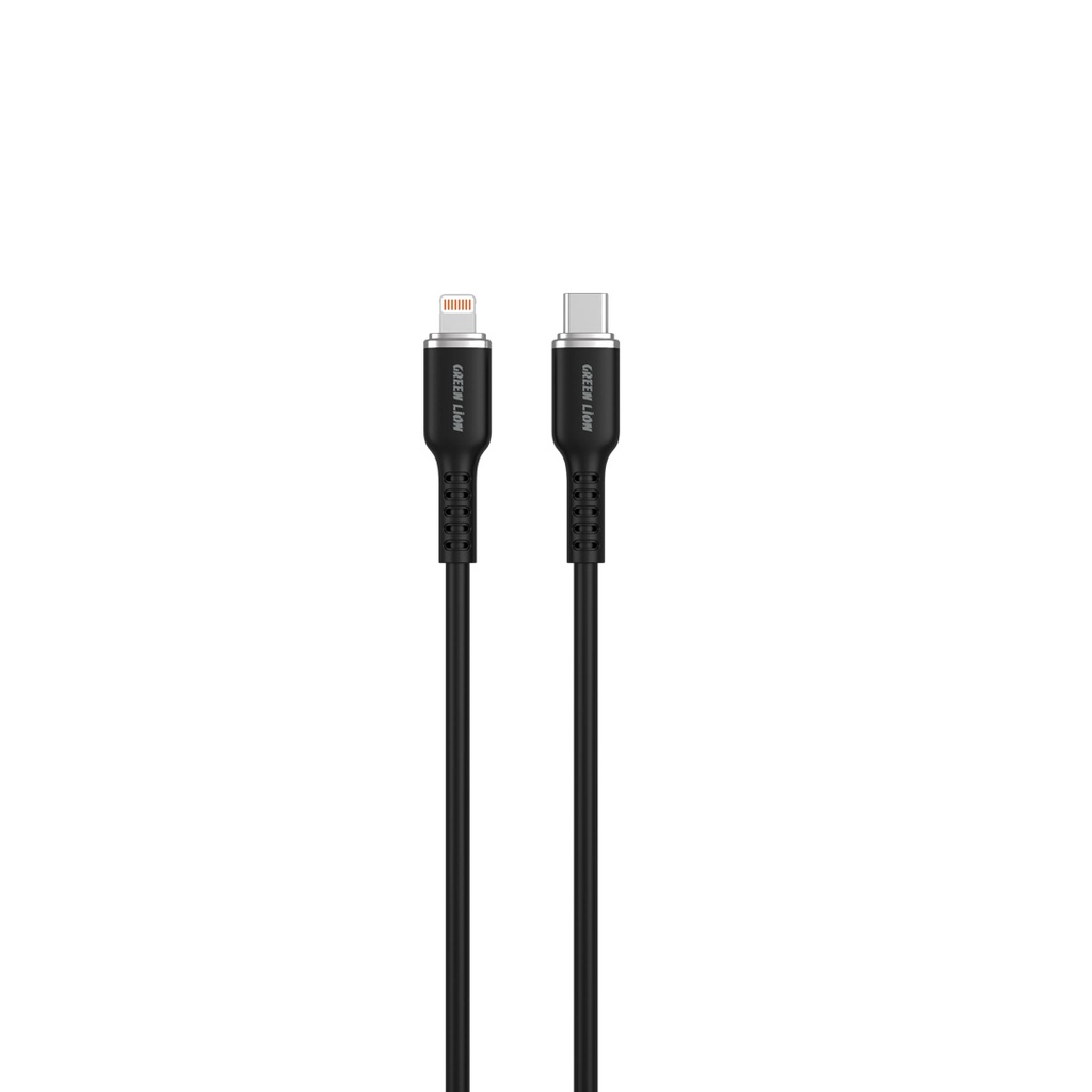 كابل Green Lion USB-C إلى Lightning سيليكون بطول 1 متر 27 واط