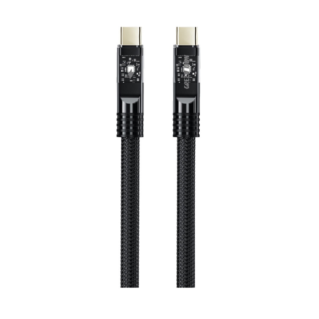 كابل Green Lion LED مضفر USB-C إلى USB-C