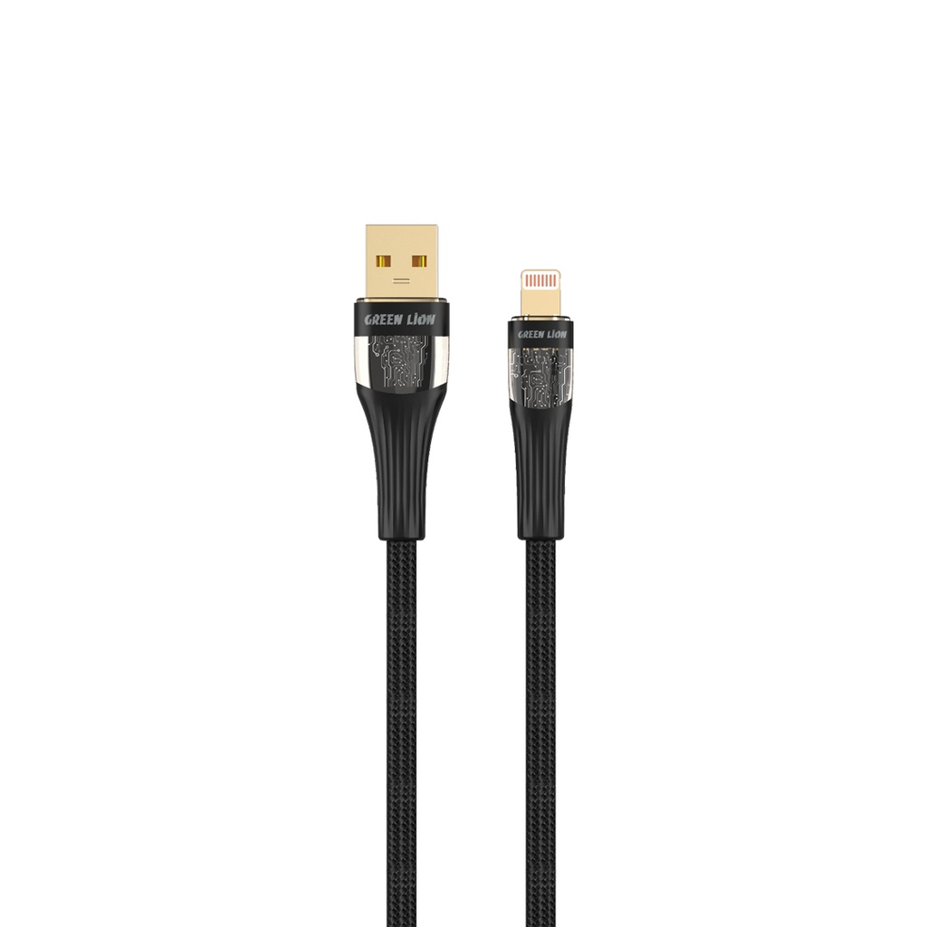 كابل Green Lion شفاف USB-A إلى Lightning