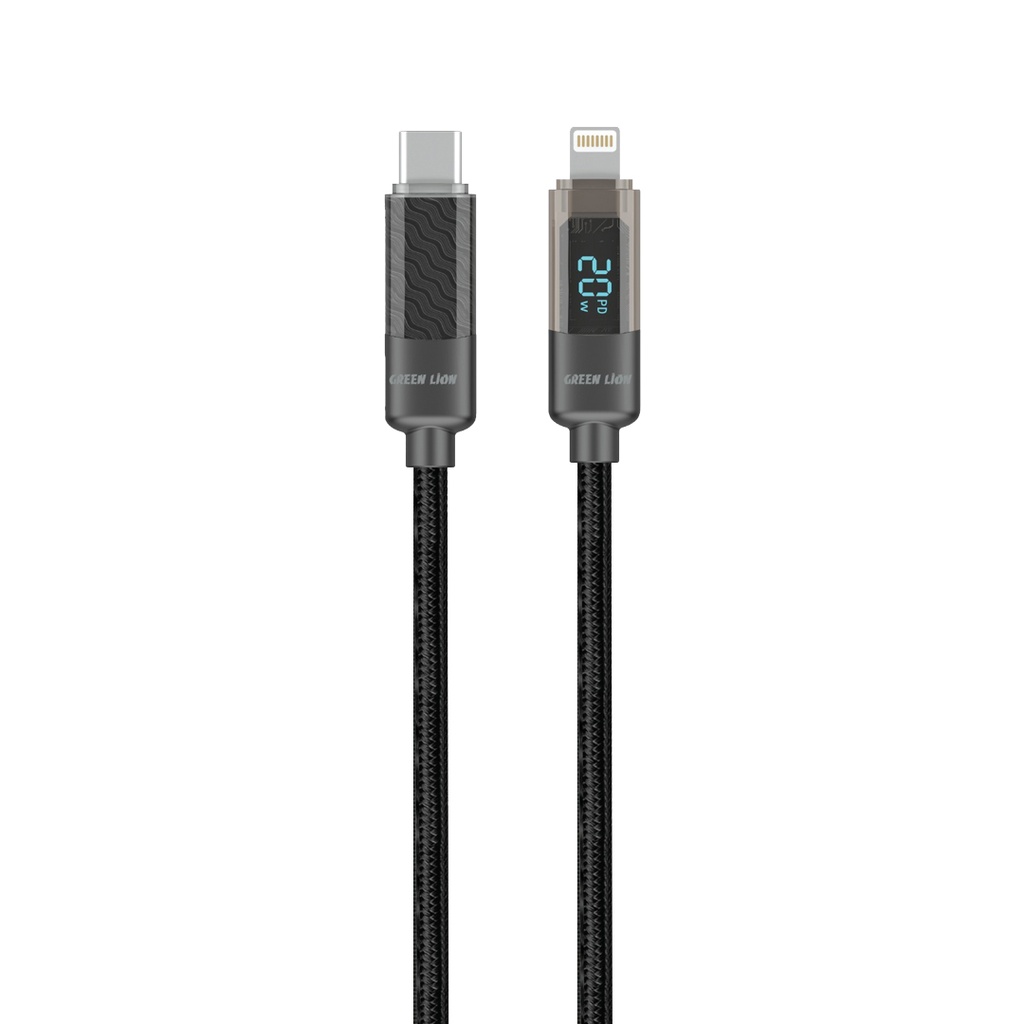 كابل Green Lion Digital Display USB-C إلى Lightning