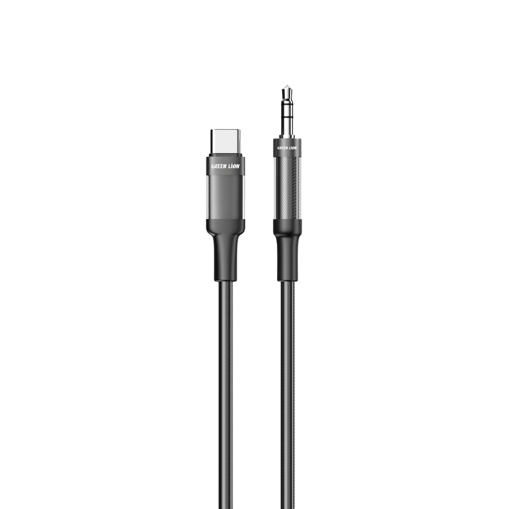 كابل Green Lion USB-C إلى AUX مضفر 1 متر