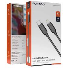 Porodo Силиконовый USB-C - Lightning Кабель 27W