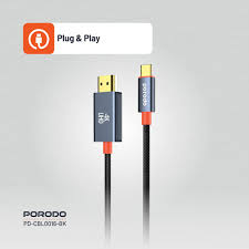 Porodo Плетёный Lightning - HDMI Кабель