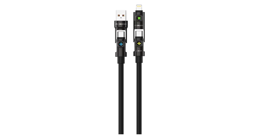 Porodo PowerGlow Высокоскоростной кабель зарядки 4-в-1 PD 240W