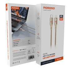 Porodo USB-C - Lightning LED Кабель