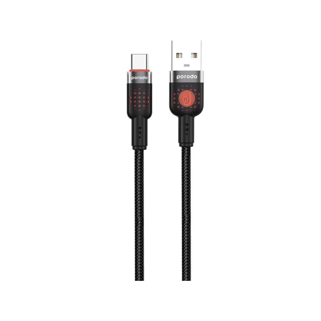 Porodo Плетёный Кабель USB-A - USB-C