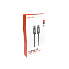 Porodo Плетёный кабель USB-A - USB-C алюминиевый корпус 1.2м