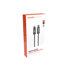 Porodo كابل USB-C إلى Lightning مضفّر بهيكل ألومنيوم بطول 1.2م