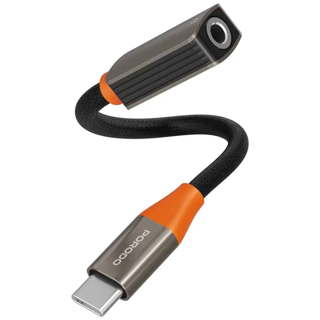 Porodo محول صوت USB-C إلى 3.5مم AudioLink