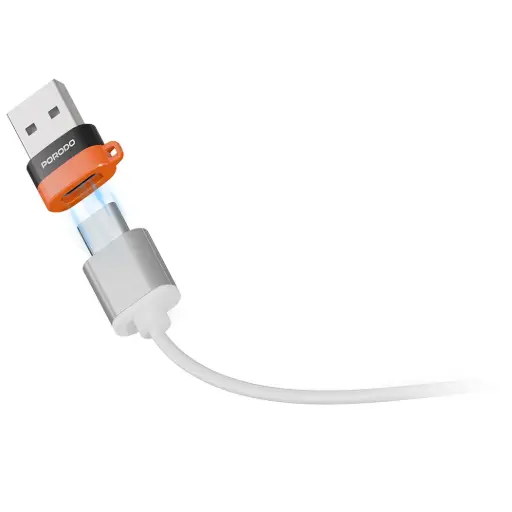 Porodo محول SnapCharge USB-A إلى USB-C للشحن ونقل البيانات