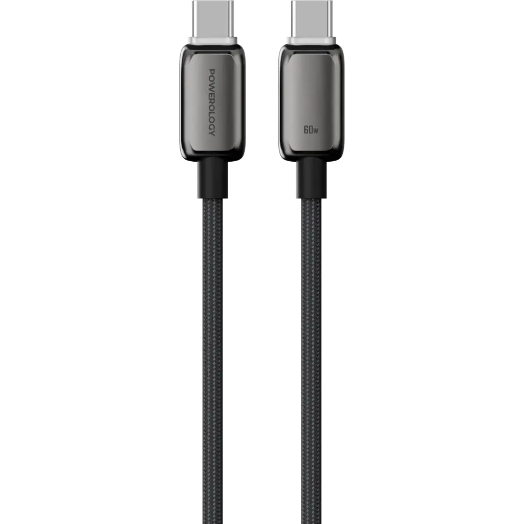 كابل Powerology Zinco Series USB-C إلى USB-C