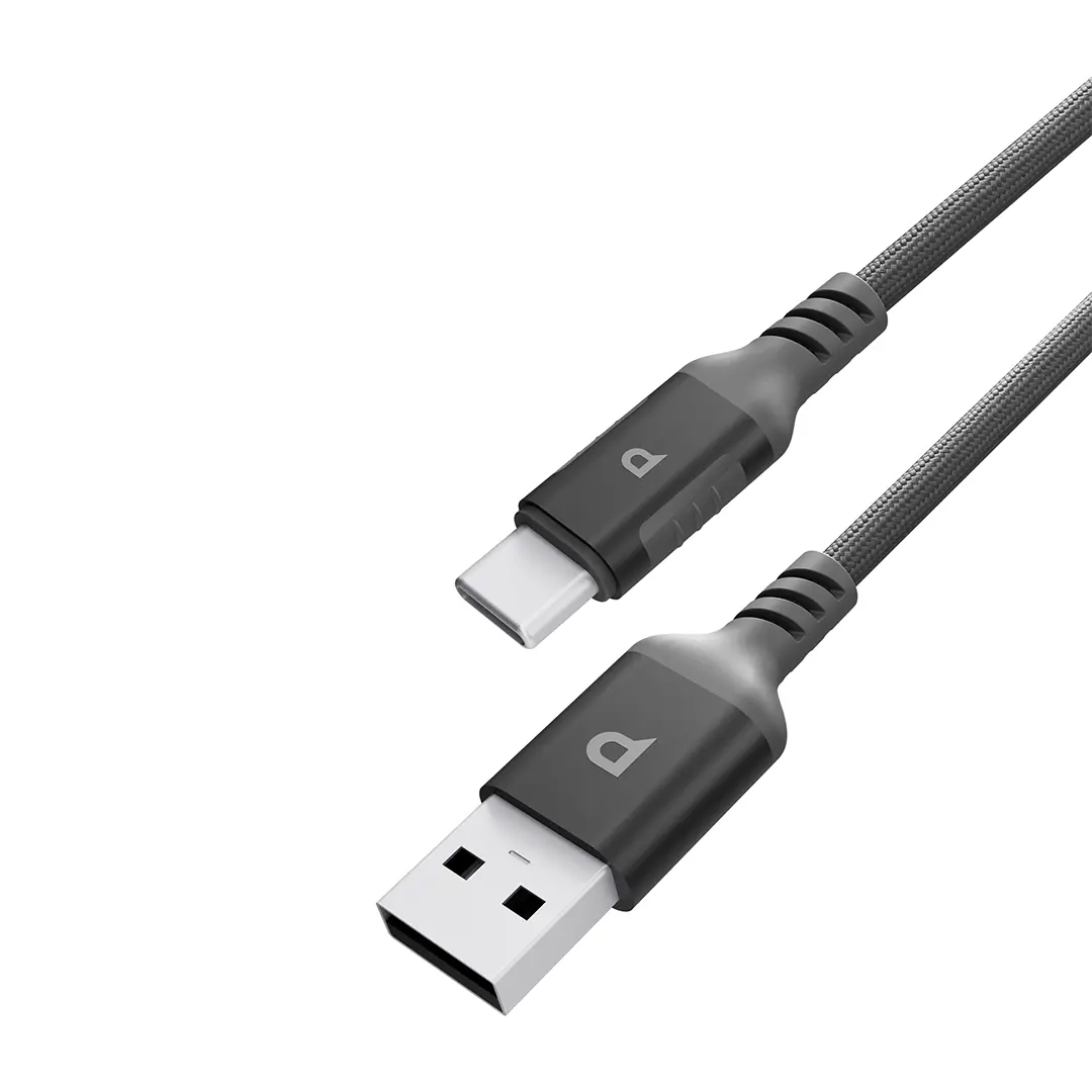 كابل Powerology Power Sync Weave USB-A إلى USB-C PD 20W 1.2م