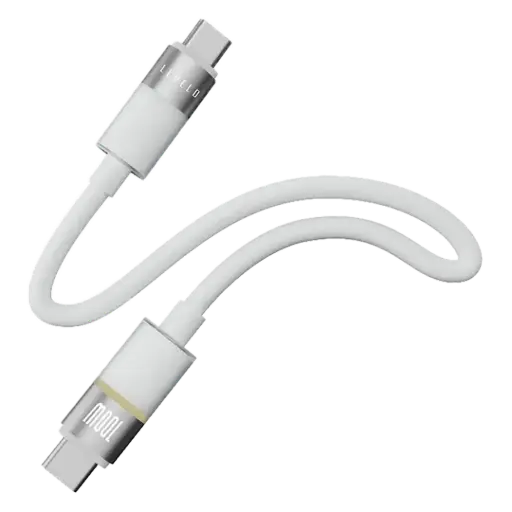 كابل Levelo Luno Type-C إلى Type-C بتصميم إضاءة أنيق