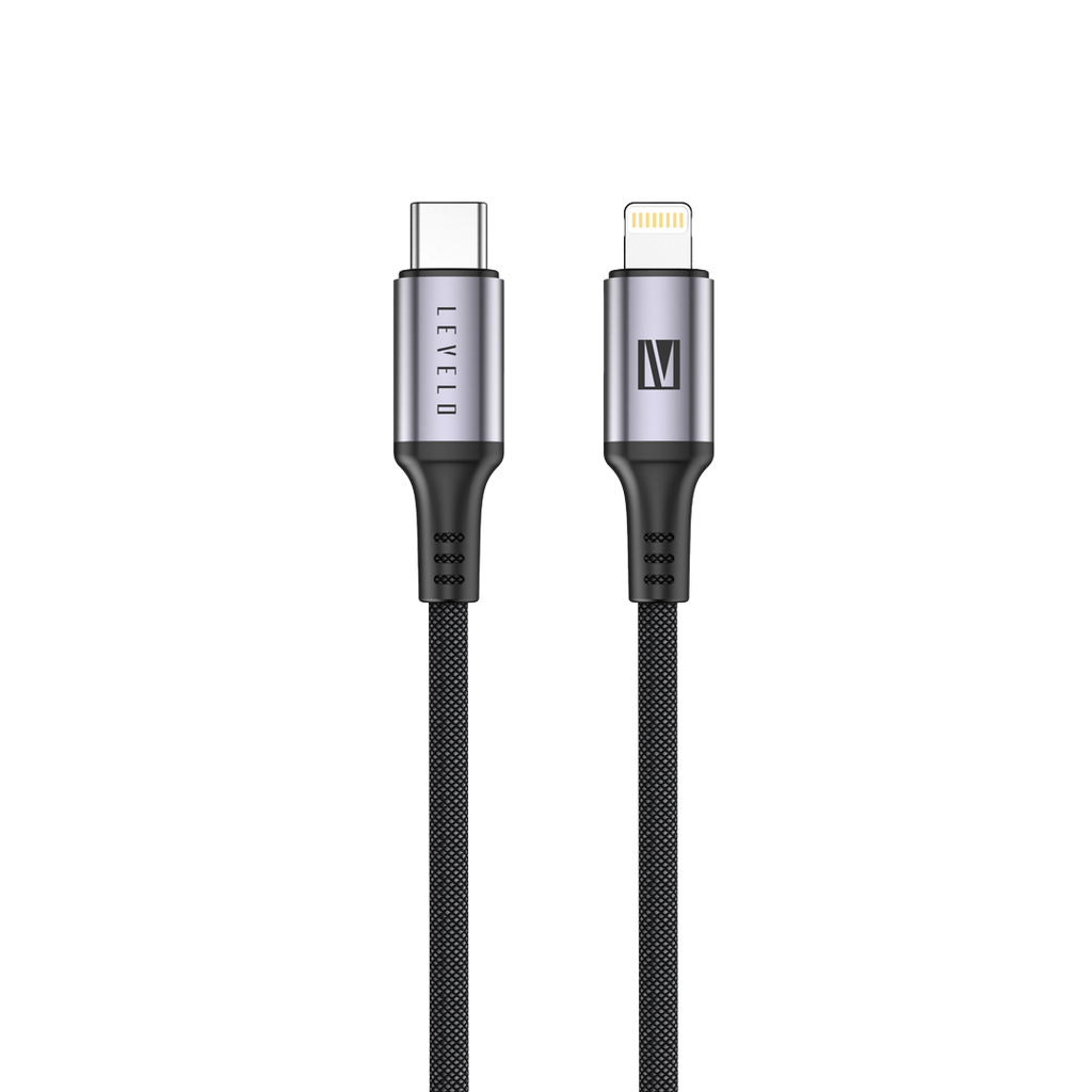 كابل Levelo Otto USB-C إلى Lightning 30W جلد