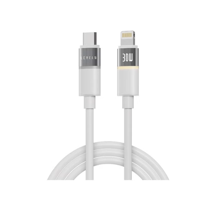 Levelo Luno кабель Type-C на Lightning 1M PD 30W