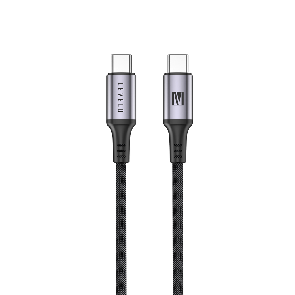 Levelo Otto кабель USB-C на USB-C 60W кожаный