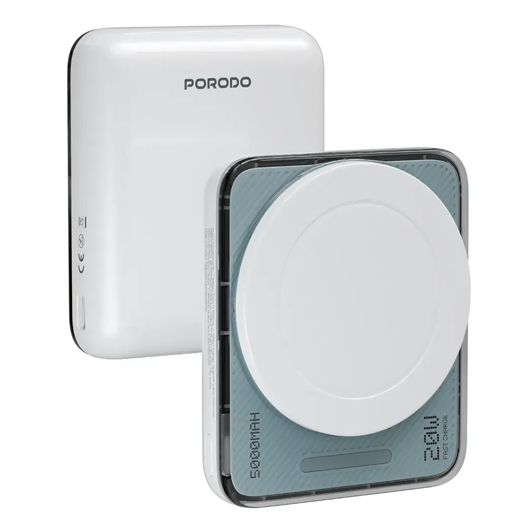 باور بانك Porodo SOVO سعة 5000mAh MagSafe مع مؤشر LED للشحن