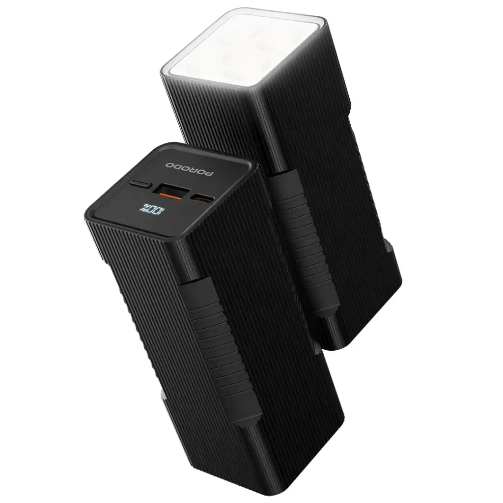 باور بانك Porodo LUMERA سعة 10000mAh مع مصباح مدمج