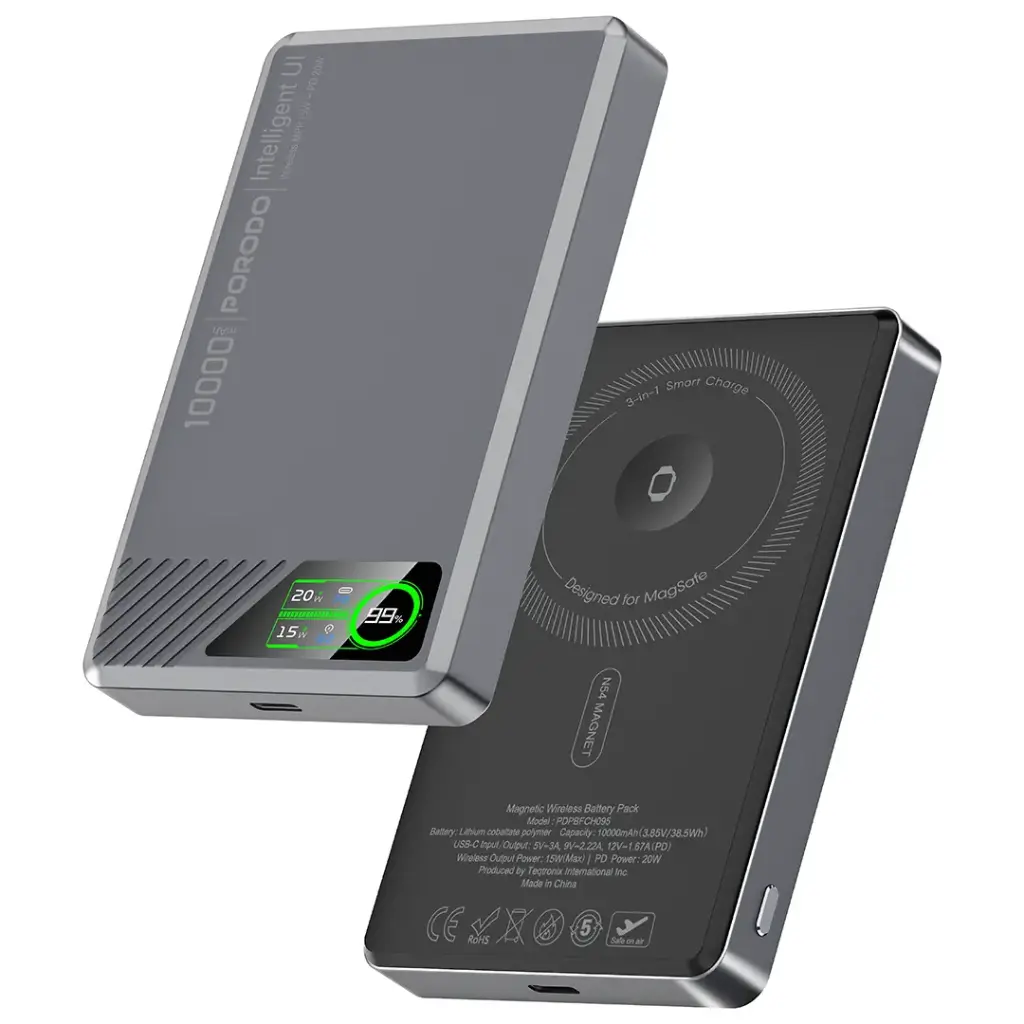 Porodo SlimMag 10000mAh магнитный power bank