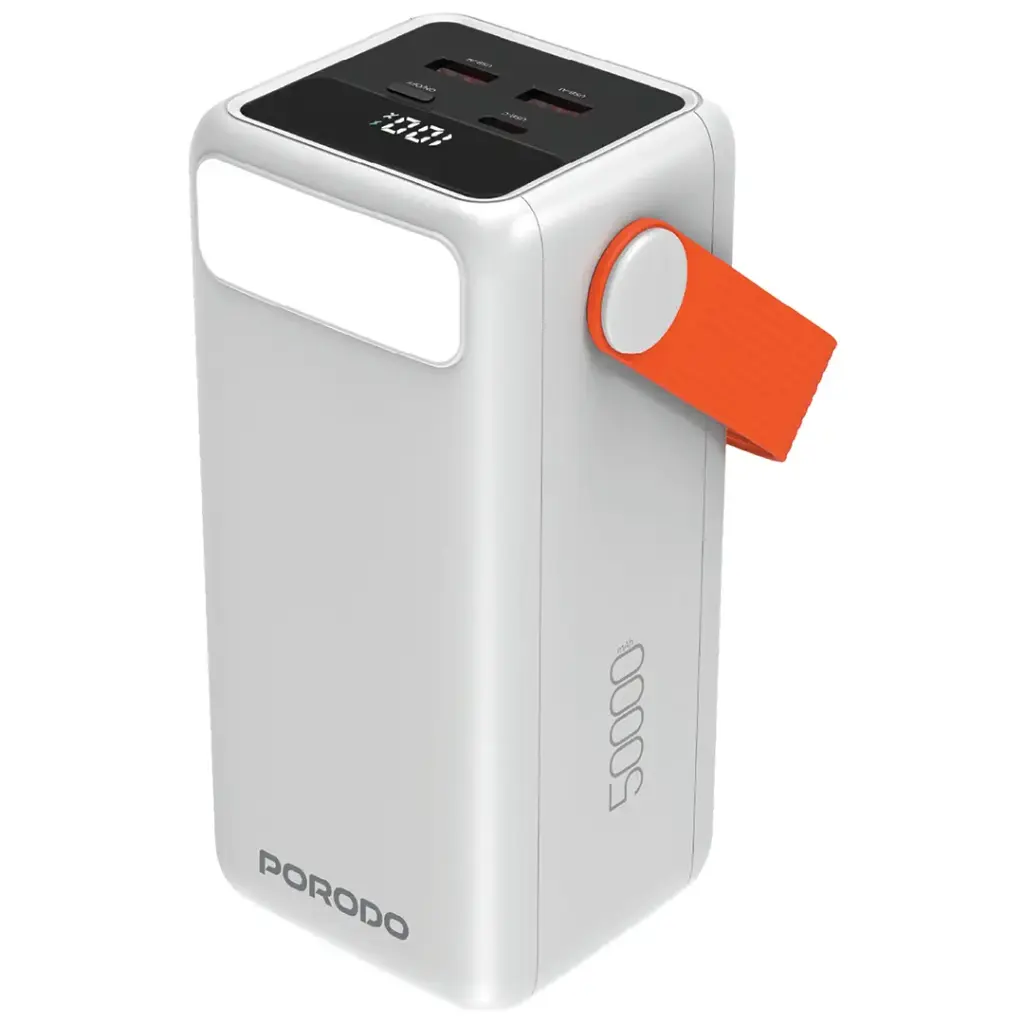 Porodo PortaPower 50000mAh power bank со встроенной LED-подсветкой