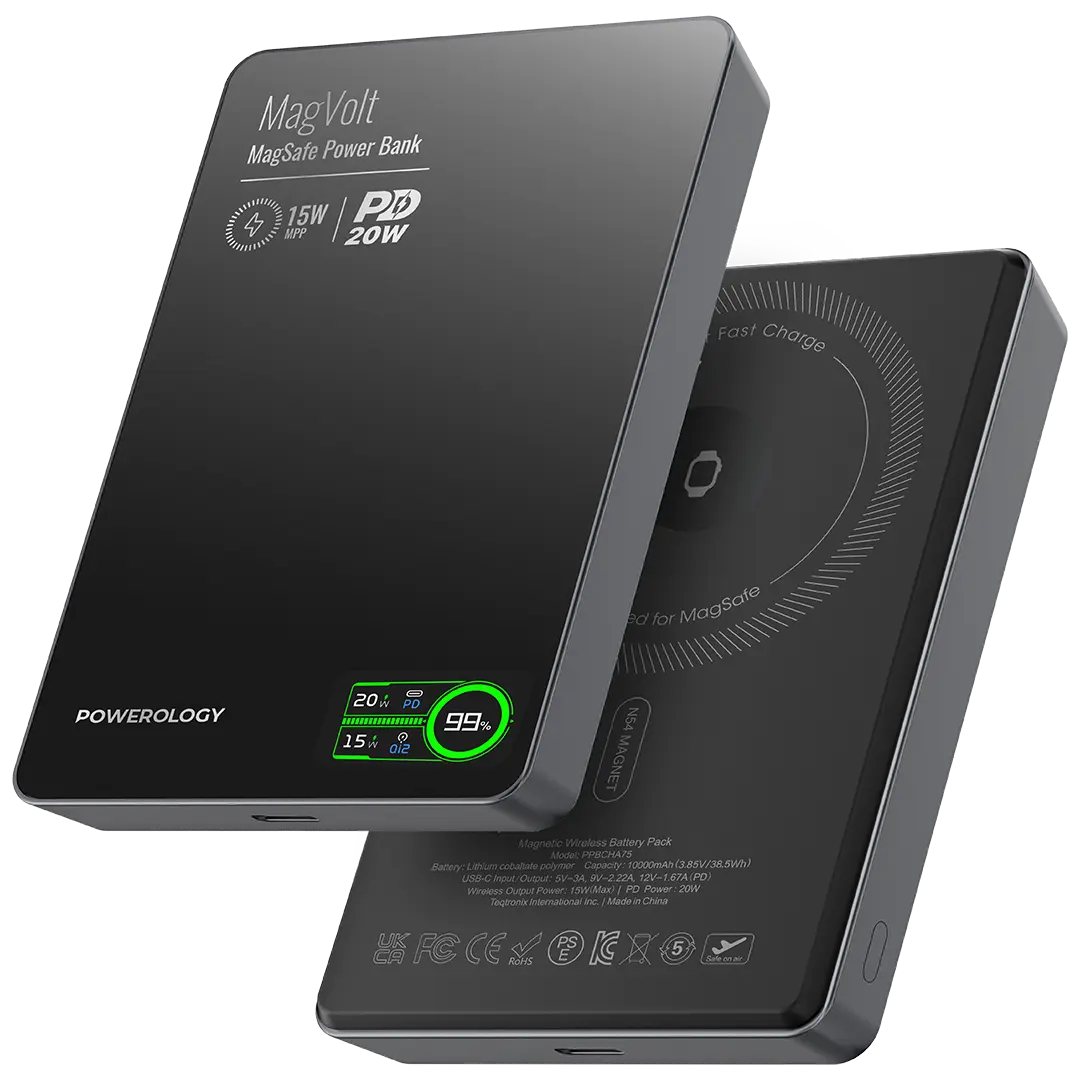 باورولوجي MagVolt 10000mAh مغناطيسي بنك طاقة