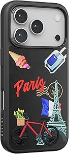 Levelo Vallo PU Leather Case with Paris Embroidery Design