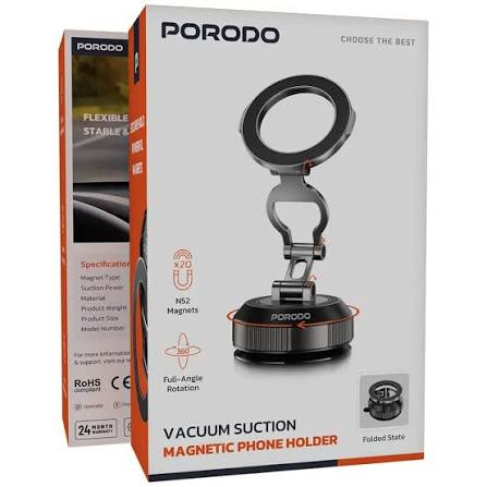 Porodo Вакуумный Магнитный Держатель Телефона