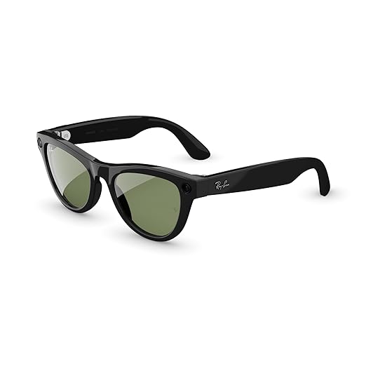 نظارات Ray-Ban Skyler Gen2 الذكية Shiny Black / G15 Green مقاس 52 مم ‏(601/7152)