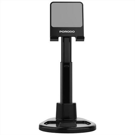 Porodo Multi-Angle Dock Phone & Tablet Stand with Adjustable Telescopic Rod