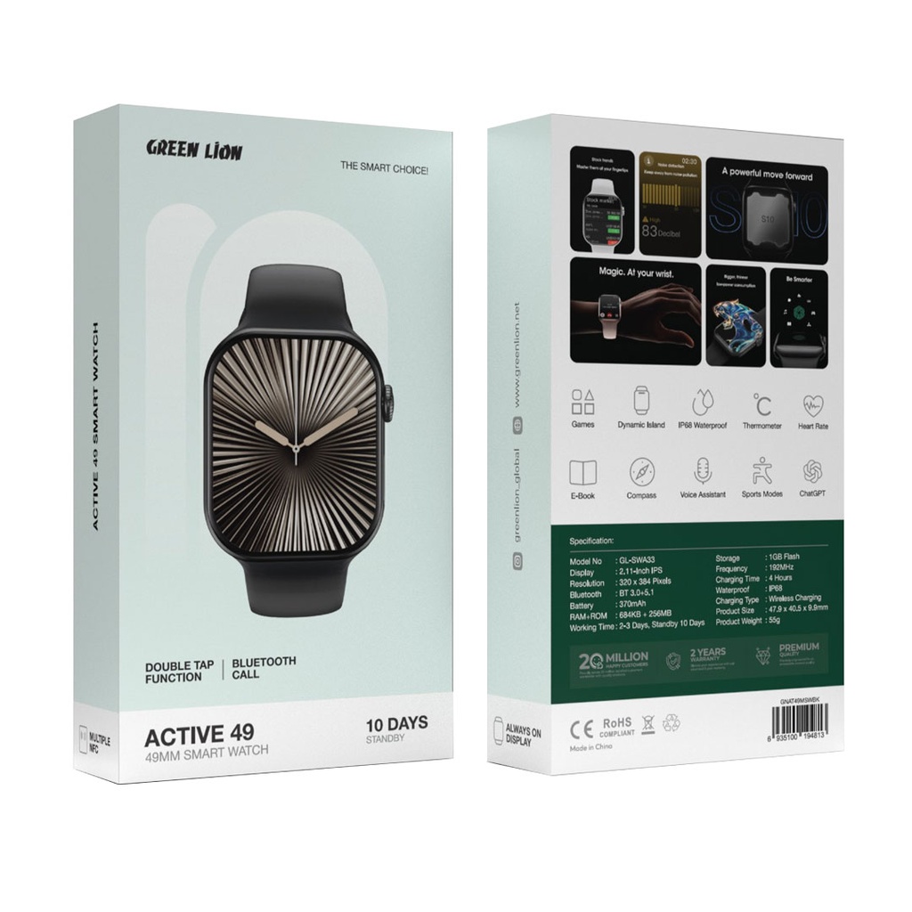 Green Lion Active 49 умные часы 49 mm