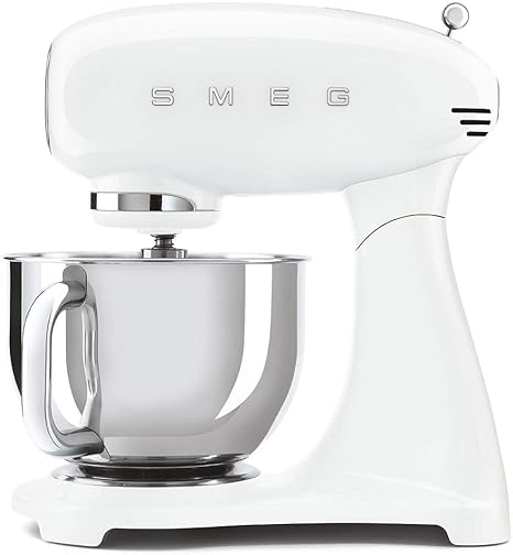 عجانة Smeg White مع وعاء ستانلس ستيل (SMF03WHUK)