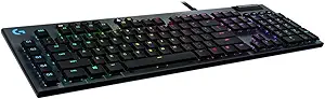 Logitech G815 Lightsync Механическая игровая клавиатура Carbon Clicky